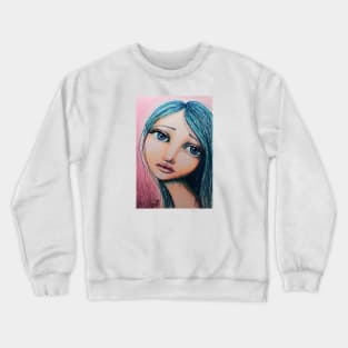 Blue Girl Crewneck Sweatshirt